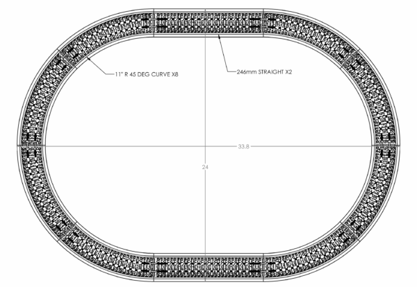 On30 Curve 45 deg 11in Radius - Image 4